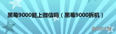 黑莓9000拆机 黑莓9000能上微信吗
