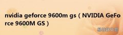 NVIDIA GeForce 9600M GS nvidia geforce 9600m gs