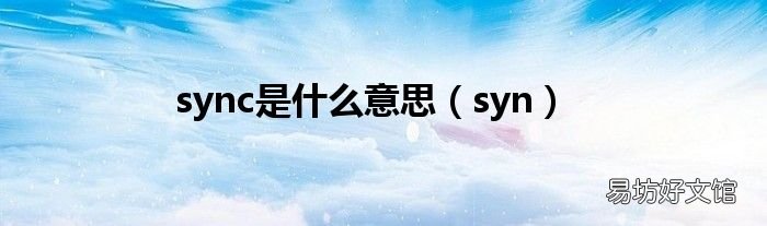 syn sync是什么意思