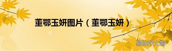 董鄂玉妍 董鄂玉妍图片