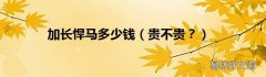 贵不贵？ 加长悍马多少钱