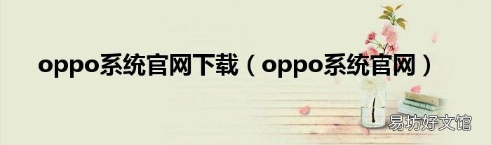 oppo系统官网 oppo系统官网下载