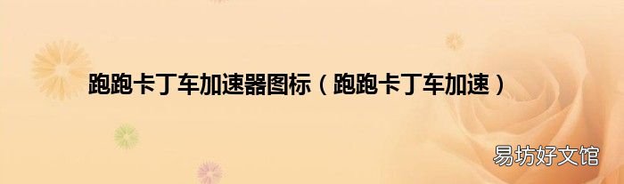 跑跑卡丁车加速 跑跑卡丁车加速器图标
