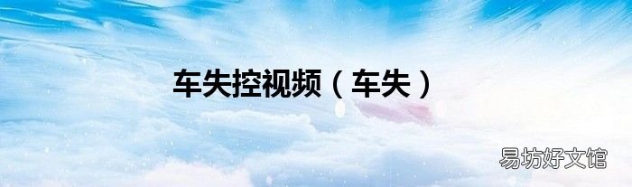 车失 车失控视频
