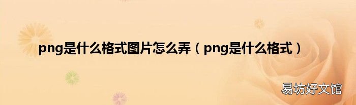 png是什么格式 png是什么格式图片怎么弄
