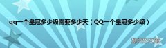 QQ一个皇冠多少级 qq一个皇冠多少级需要多少天