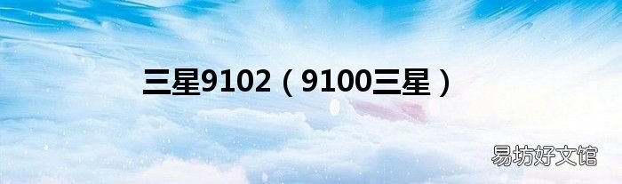 9100三星 三星9102