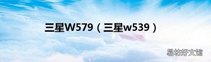 三星w539 三星W579