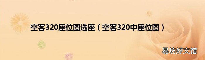 空客320中座位图 空客320座位图选座
