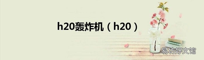 h20 h20轰炸机