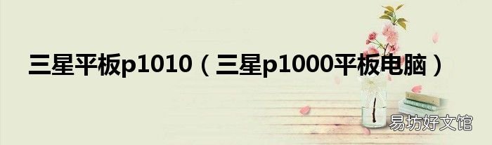 三星p1000平板电脑 三星平板p1010