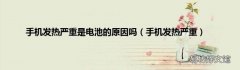 手机发热严重 手机发热严重是电池的原因吗