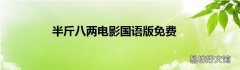 半斤八两电影国语版免费