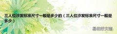 三人位沙发标准尺寸一般是多少 三人位沙发标准尺寸一般是多少的
