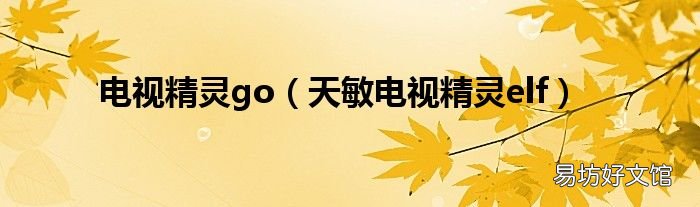 天敏电视精灵elf 电视精灵go