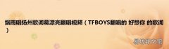 TFBOYS翻唱的 好想你 的歌词 烟雨唱扬州歌词葛漂亮翻唱视频