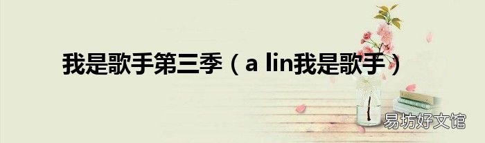 a lin我是歌手 我是歌手第三季
