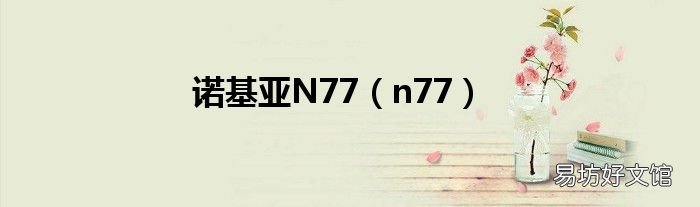 n77 诺基亚N77