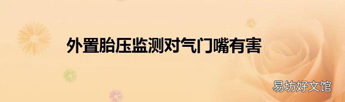 外置胎压监测对气门嘴有害