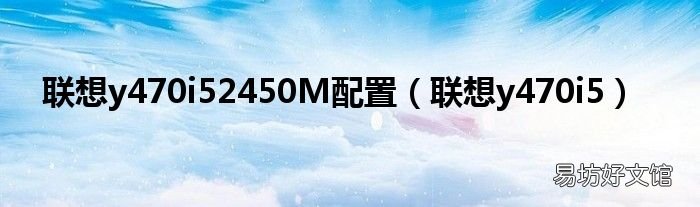 联想y470i5 联想y470i52450M配置