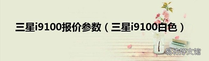 三星i9100白色 三星i9100报价参数