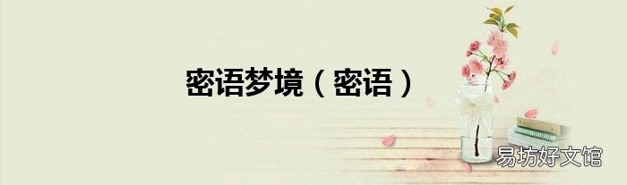 密语 密语梦境