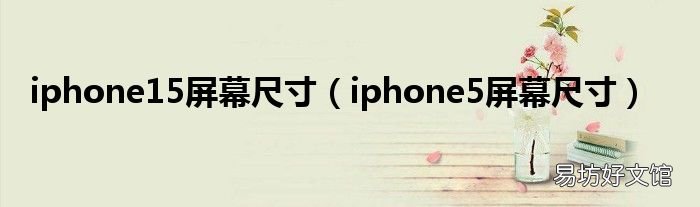 iphone5屏幕尺寸 iphone15屏幕尺寸