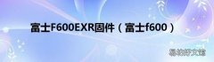 富士f600 富士F600EXR固件
