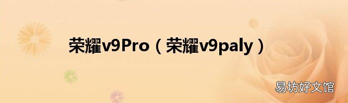 荣耀v9paly 荣耀v9Pro