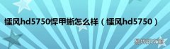 镭风hd5750 镭风hd5750悍甲蜥怎么样