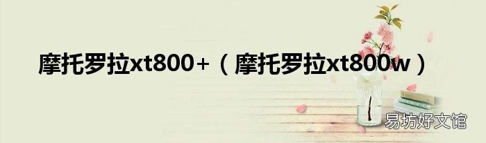 摩托罗拉xt800w 摩托罗拉xt800+