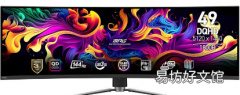 微星推出了MSI MPG 491CQP QDOLED一款49英寸游戏显示器
