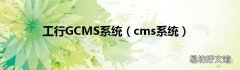 cms系统 工行GCMS系统