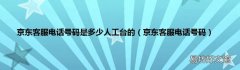 京东客服电话号码 京东客服电话号码是多少人工台的