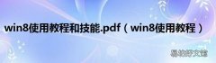 win8使用教程 win8使用教程和技能.pdf