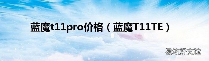 蓝魔T11TE 蓝魔t11pro价格