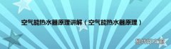 空气能热水器原理 空气能热水器原理讲解