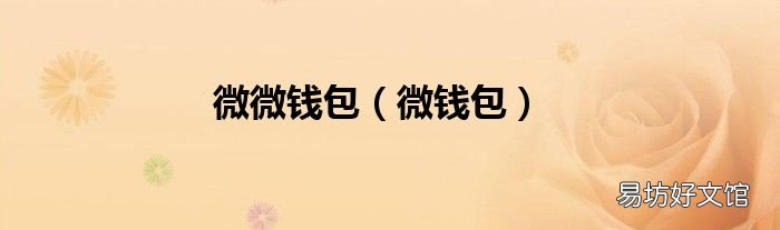 微钱包 微微钱包