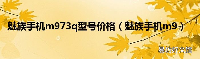 魅族手机m9 魅族手机m973q型号价格