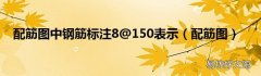 配筋图 配筋图中钢筋标注8@150表示