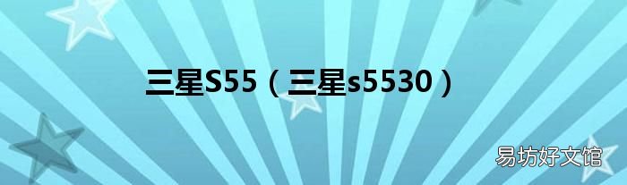 三星s5530 三星S55