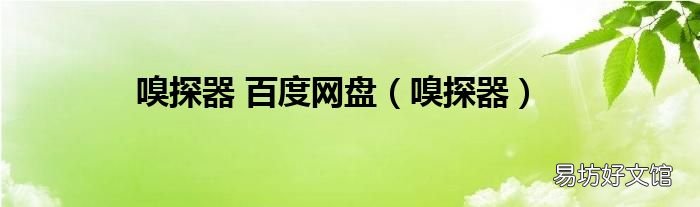 嗅探器 嗅探器 百度网盘