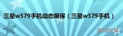 三星w579手机 三星w579手机动态屏保