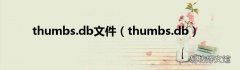 thumbs.db thumbs.db文件