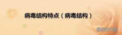 病毒结构 病毒结构特点