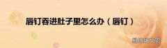唇钉 唇钉吞进肚子里怎么办