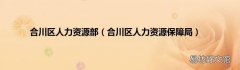 合川区人力资源保障局 合川区人力资源部
