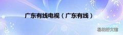 广东有线 广东有线电视