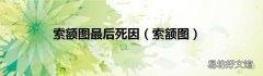 索额图 索额图最后死因