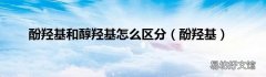 酚羟基 酚羟基和醇羟基怎么区分